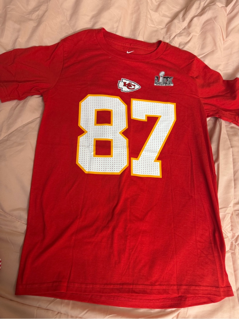 Nike Red Kansas City Chiefs #87 Graphic Tee
